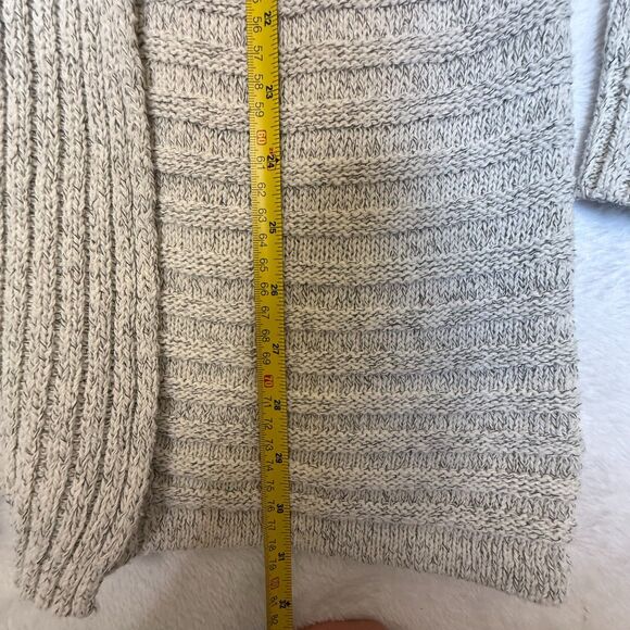 Fortune + Ivy Raiden Tab Cozy Button Cardigan Sweater Ivory Gray Size M - Picture 15 of 16